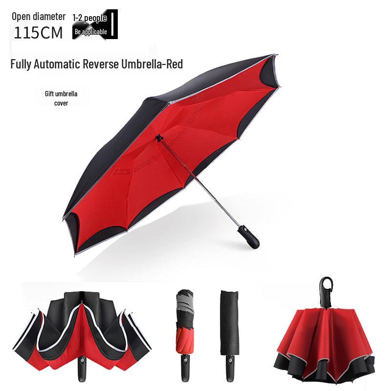 Hands-Free Automatic Double-Layer Car Umbrella for Two