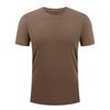 Camiseta Masculina de Seda Gelada com Gola Redonda e Manga Curta, Top Masculino para Esportes e Lazer Corrida, Roupas Masculinas de Secagem Rápida para Fitness Manga Curta