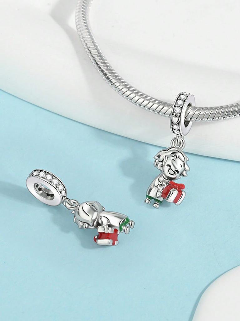 Christmas Present Beads Charm Copper Plated Fit Charms Copperoriginal Bracelet For Jewelry Making Diy Charm