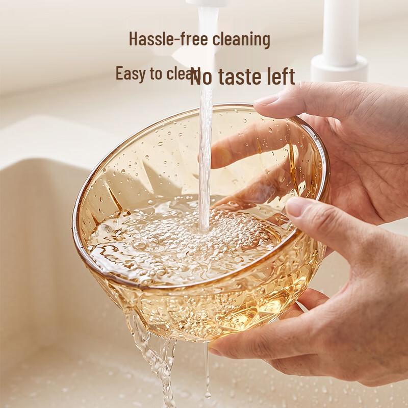 Baijie Tea-Colored High Borosilicate Glass Bowls