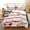 Carton Robot Comfortable Quilt Cover +pilowcases Children Kids Bedrom Soft Duvet Cover Sets Twin Ful Quen Warm Comforter Cover Fairy Tale World Sky