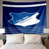 Hoffen-heim Wappen bedruckte Wandteppich, Stoff Wandteppich Wandbehang Dekoration für Schlafzimmer, Wohnzimmer, Studentenwohnheim Heimparty Fan Geschenke