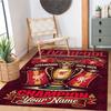 Liverpool Fc Personalized Name Floor Rug Office Rug Design For Game Room Hallway Bedrooms Living Rooms Antislip Carpet Anime Office Decor