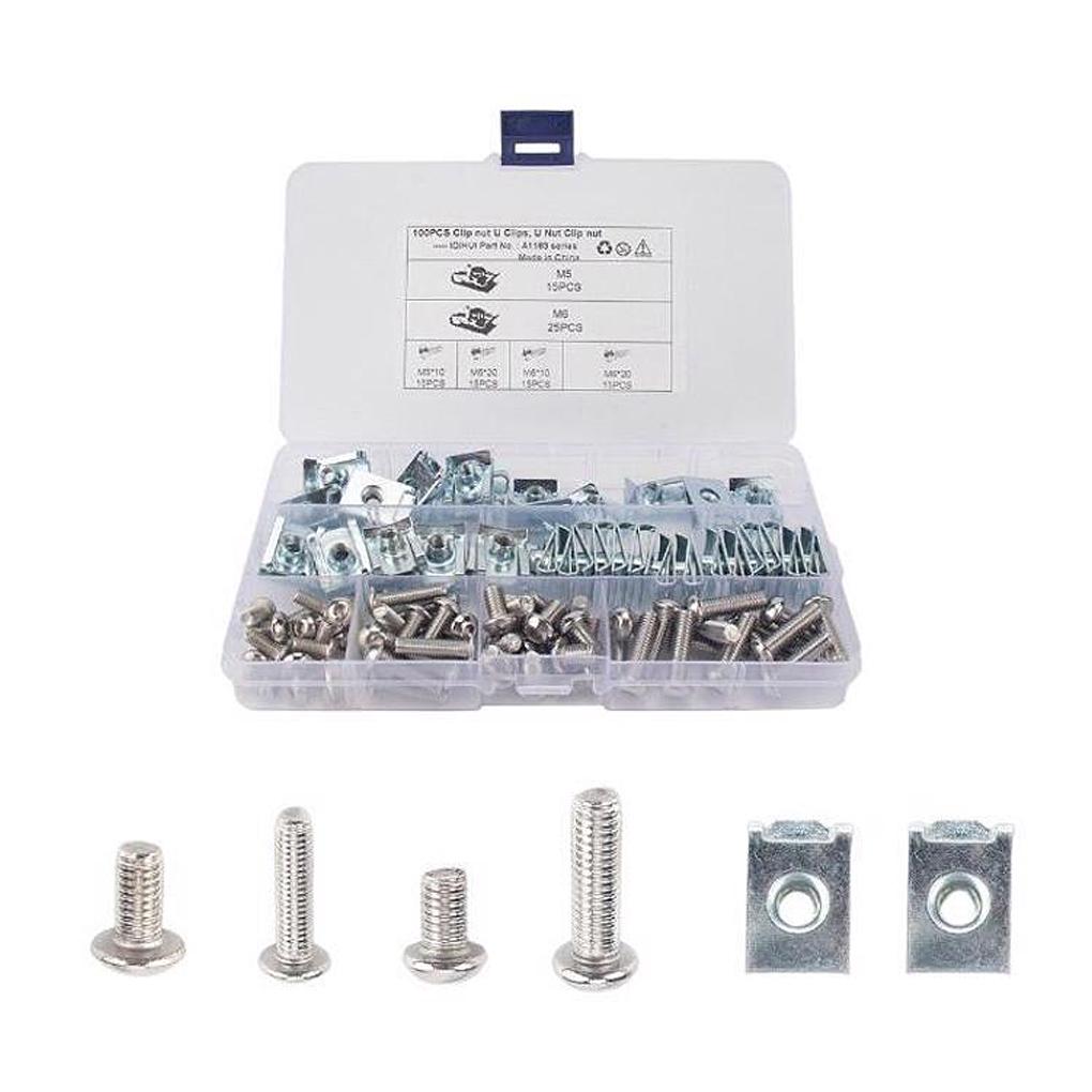 

100 шт./компл., гайка для мотоцикла, монтажные винты для обслуживания автомобиля, болты, запасная часть, аксессуар в сборе