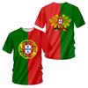 Portugalia męskie t-shirty letnie z krótkim rękawem O-neck modny top godło narodowe drukuj Harajuku ponadgabarytowe neutralne ubrania Camisa