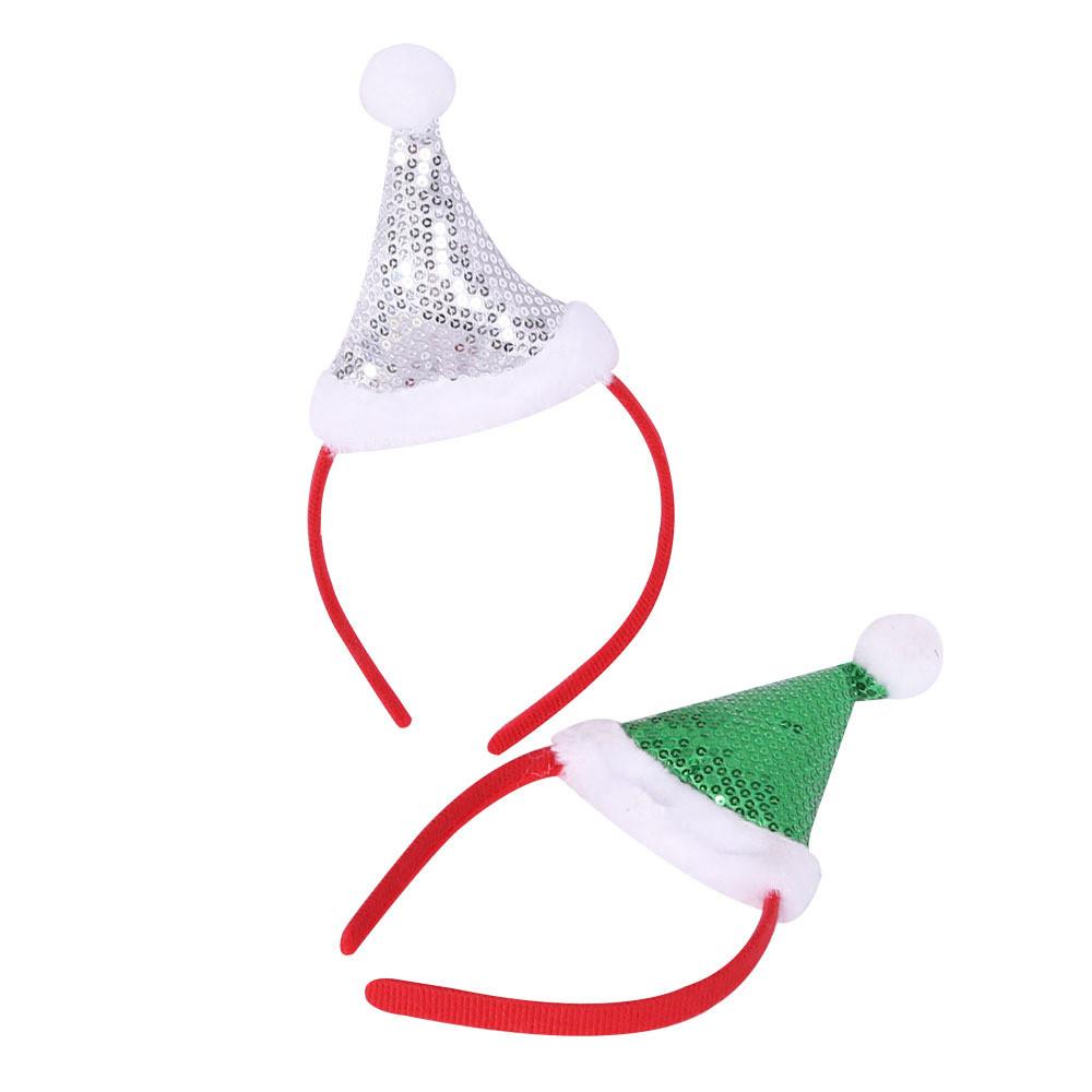 Stunning Headband Christmas Festive Party Accessory With Shimmering Sequins Available In Gold Silver Green And Colors Red