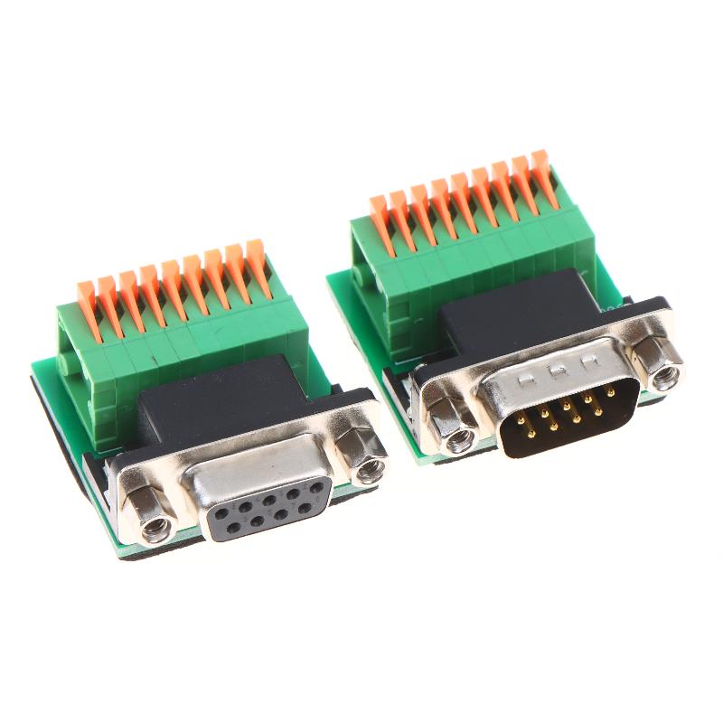 DB9 Male to Female RS485 RS422 9Pin Solderless Terminal Adapter Reliable Connector for Development Board Application