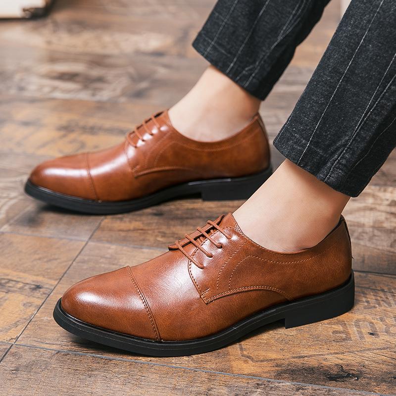 Fashion Business Men Formal Shoes Leather Shoes Mens Fashion Casual Dress Shoes Classic Italian Formal Oxford Shoe For Men wedding shoes