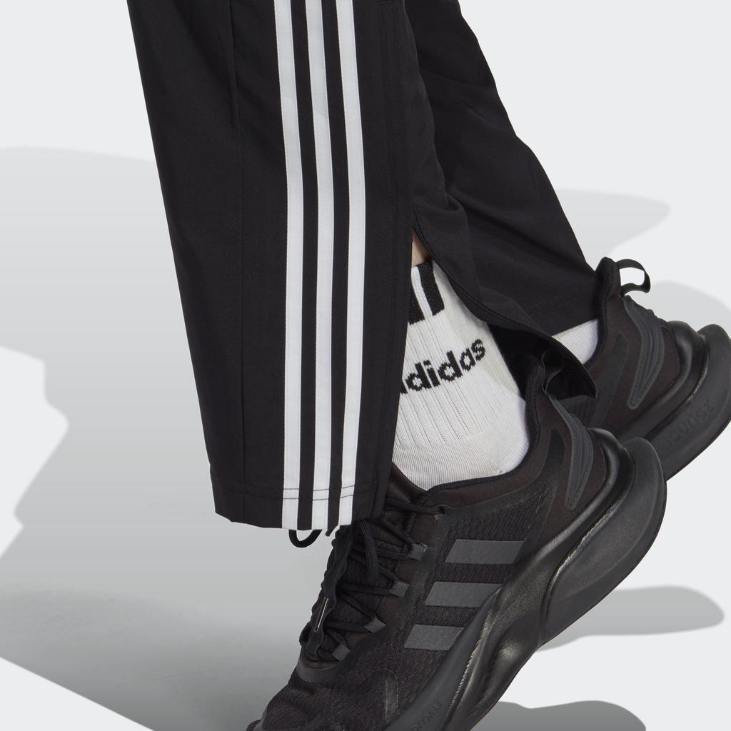 adidas Aeroready Essentials Stanford Trousers With Side Stripes And Drawstring Men Bottoms Black IC9415