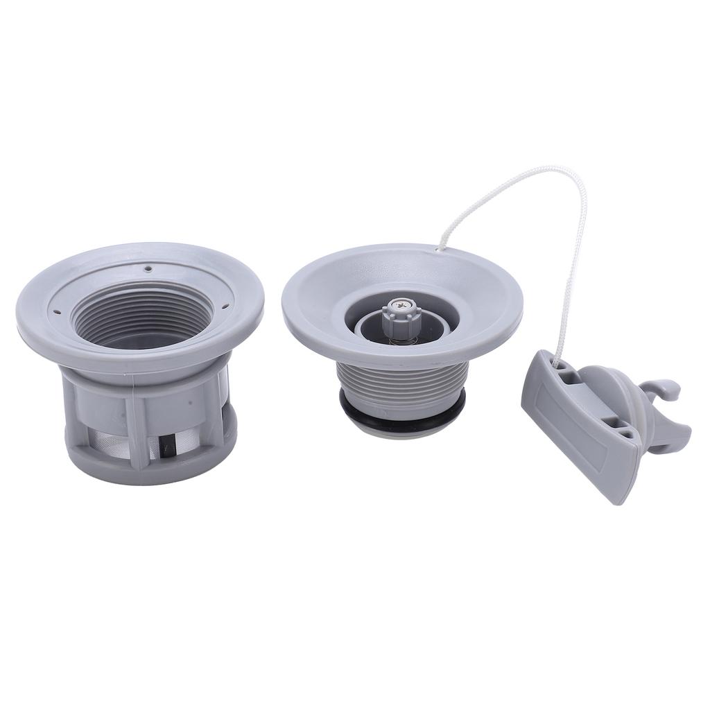 Boot Luftventil Leichtes Gasventil Ersatz für Schlauchboot Kajakfahren Gummiboote Grau