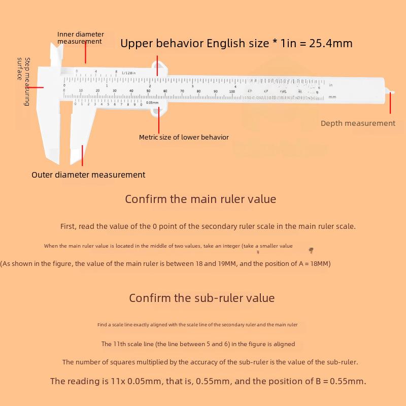 Digital Vernier Caliper with Display: 0-150mm Measuring Tool for Students