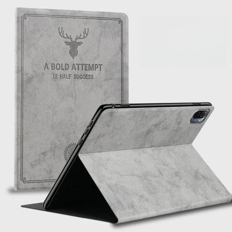 

Чехол для Huawei MediaPad T5 T8 C3 T10, тонкий ретро складной чехол с откидной подставкой из искусственной кожи, чехол для Matepad SE M2 M3 M5 M6 Mediapad M5 lite 10 серый