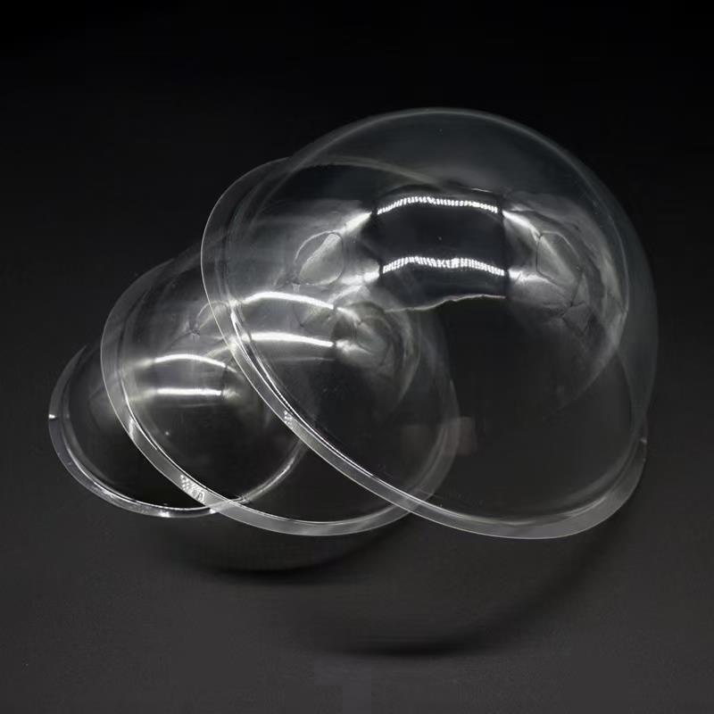 DIY Handmade PVC Semi-Circular Cover Plastic Spherical Bowl Lid Clay White Mold 9cm 12cm 16cm Transparent Cover for Children
