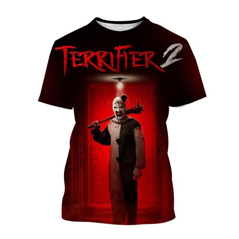 Sommer heißer Verkauf Mode Horror 3D-Druck Horror-Clown kreative Persönlichkeit lässiges T-Shirt