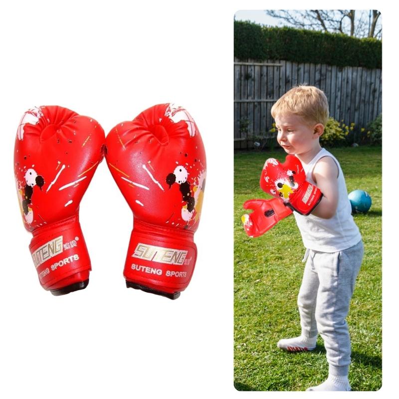 Kids Sports Boxing Gloves Beginners Heavy Bag Gloves Boys & Girls Training Sparring Gloves for Punching Bag, Kickboxing