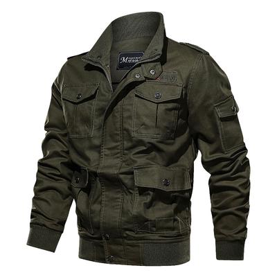 New Spring And Autumn Large Size Jacket Men'S Multi-Pocket Tooling Outdoor Casual Loose Jacket