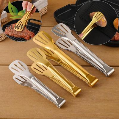Pinze per alimenti in acciaio inossidabile Pinze per barbecue Pinze per insalata di carne Bistecca Clip per servire cibo Pinzette Pinze lunghe per cucinare barbecue Utensili da cucina