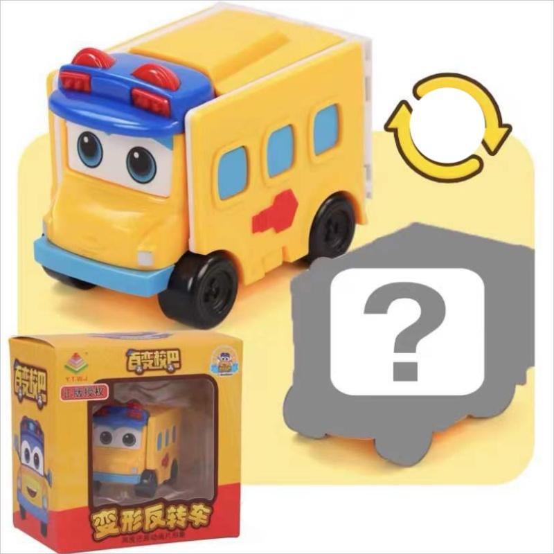 Transformable And Reversible School Bus Toy For Kids