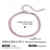 Uworld Simple Classic 18K Gold Color Plated Stainless Steel Smooth Pentagram Bracelet Zircon Heart Bracelet Women's Jewelry Part