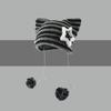 Christmas Hat Y2K Trend Autumn Winter Unisex Harajuku Punk Gothic Knit Cat Ear Little Devil Kawaii Millinery Soft Knit Hat
