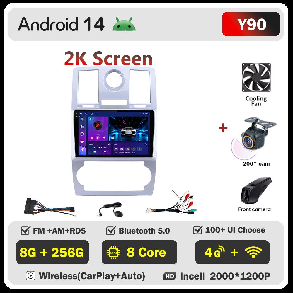 For Chrysler Aspen 300C 2004-2008 Car Radio Player Car Carplay Screen Autoradio Mirror Link Car Intelligent Systems 8 Core DSP