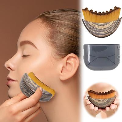 Lymphatic Contour Face Brush With Box Dry Brushing Face Brush Lymphatic Drainage Massager For Face Chin Sculpting Tool