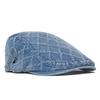 Rhomboid Denim Basker Damer Tvättad Tjock Framåt Cap Cap Paintwork Cap Newsboy Caps för män