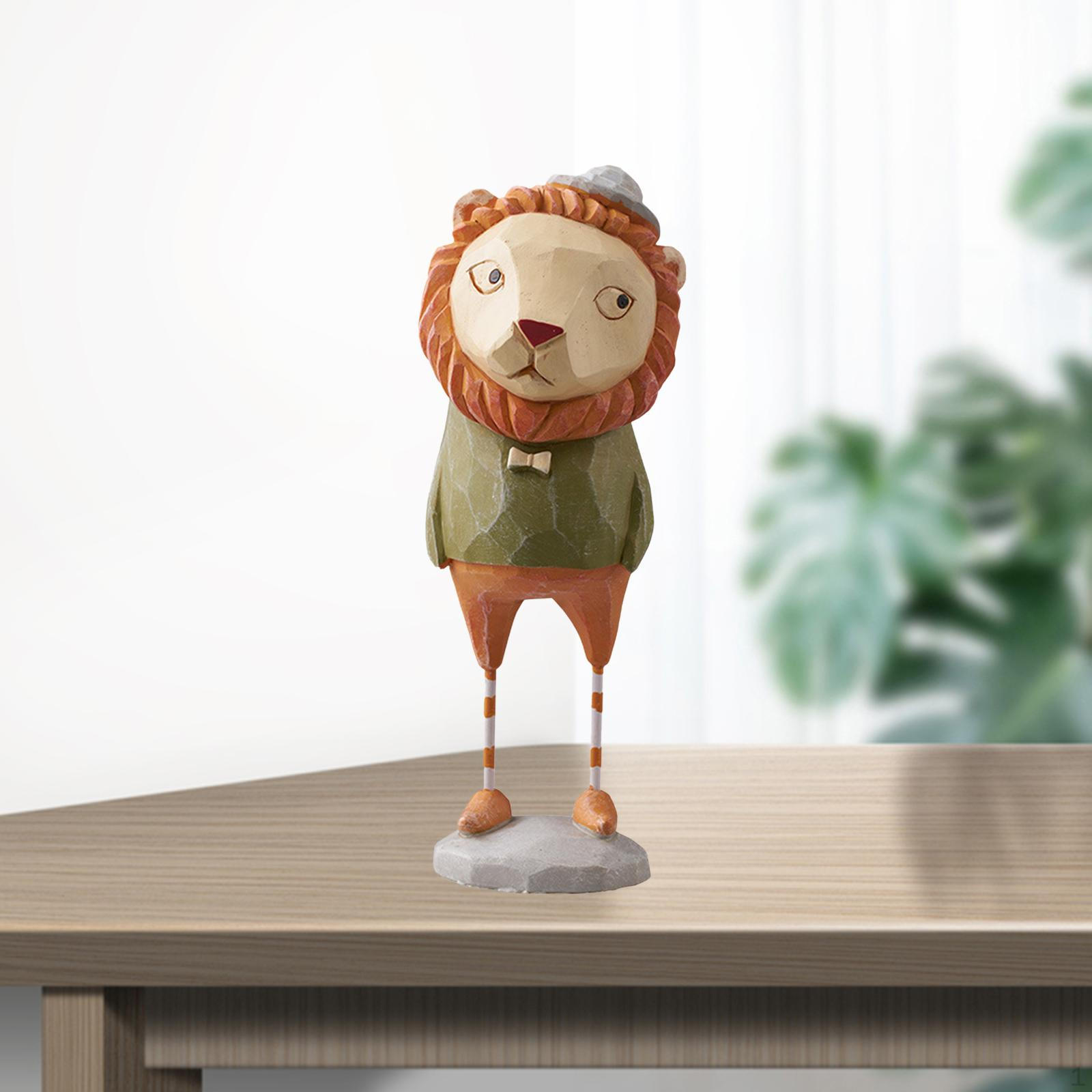 

Adorable Wildlife Sculpture r Figurine 7x8x25cm Lion