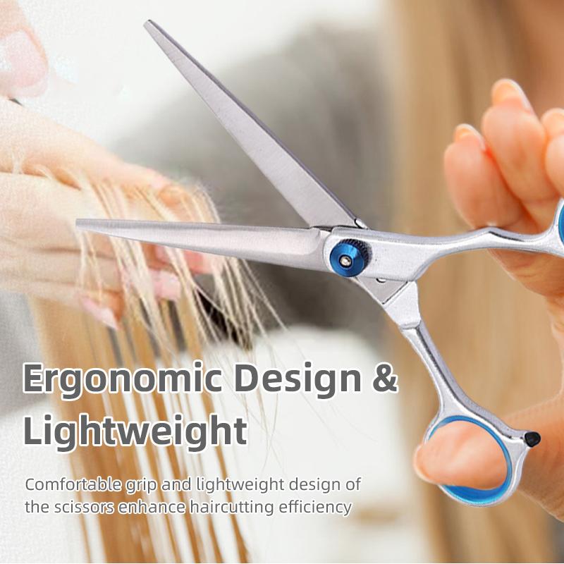 12pcs/set Barbershop Scissors Hairdressing Comb Sets Hair Cutting Accessories Hairdresser's Stainless Salon Styling Tools