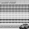 Κλιπ Ρεβίτσια Αυτοκινήτου 200 Τεμαχίων για Toyota, Honda, Lexus - Πλαστικά Μέρη Προφυλακτήρα & Φτερού