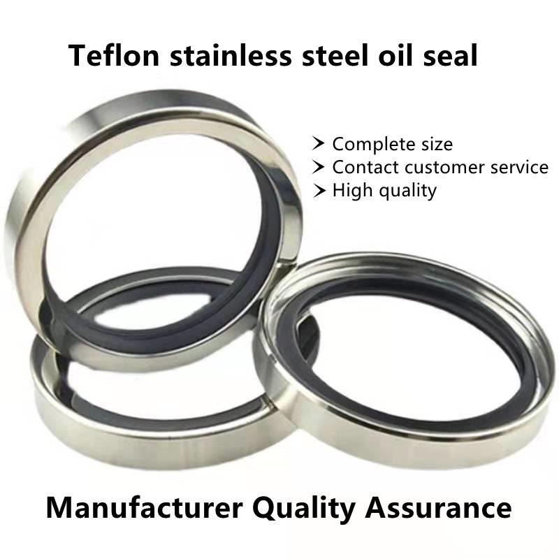 PTFE shaft oil seal OD:30*32*34*ID:42/45/47/48/50/52/55*7/8/10mm Air compressor accessory spiral rod O-ring