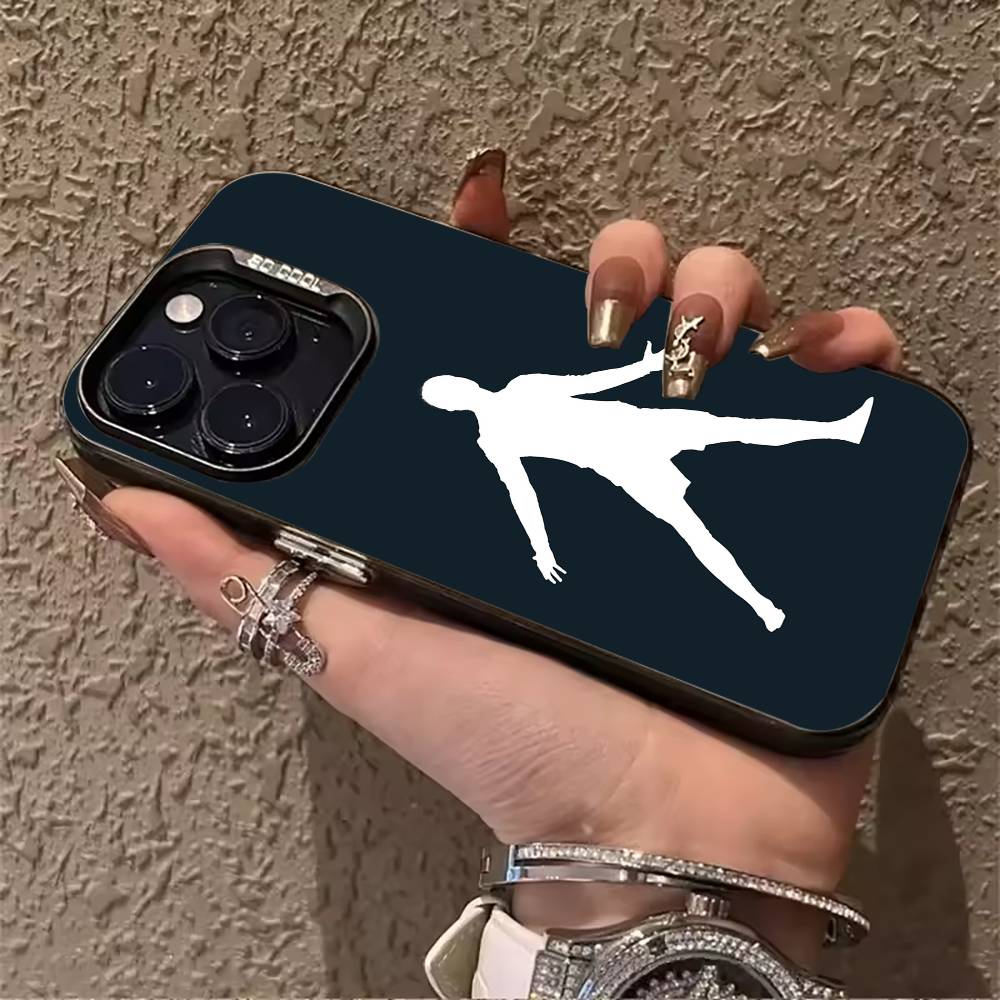 

No7-C-R-7-Ronaldo For iPhone 17 16 15 14 13 12 11 Pro Max XS 17 Air Silicone Colored Silver Bumper Cover iPhone16E