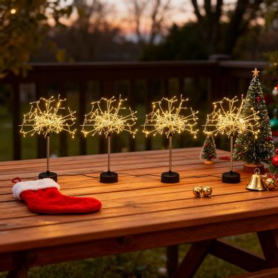 Yousheng LED Starburst Table Lamp 120 Lights USB Fairy Lights Elegant Desk Lamp for Home Decor Wedding Centerpiece Lighting