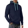 Felpe con cappuccio da uomo Moda casual Manica lunga Coulisse Felpa Comode Leggere Felpe da allenamento con tasche