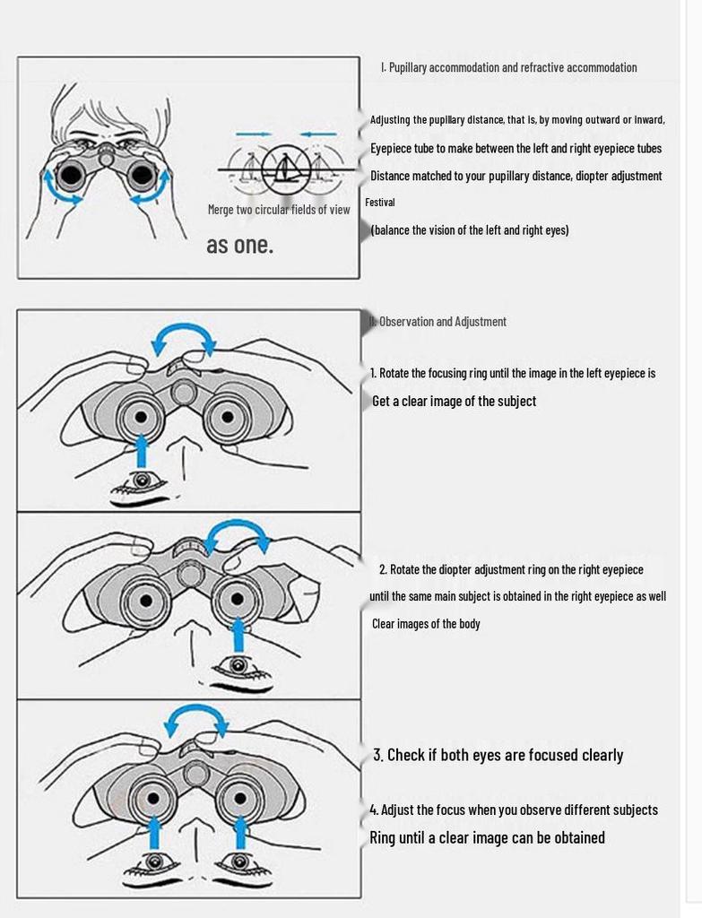 10-380x100 HD Variable Power Night Vision Binoculars for Outdoor Concerts