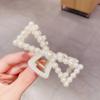 Pearl Hair Claw Clips Crab Elegant Geometric Hairpins For Women Girl Korean New Bow Sweet Hollow Out Hair Accessories Bath Clip