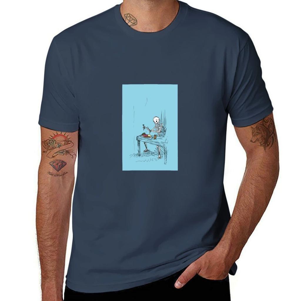 Confused Skeleton TShirt Outdoor Working TShirt