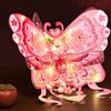 Unfinished Portable Lantern Cartoon Antique Lantern Butterfly Wing Lantern  Educational Toy