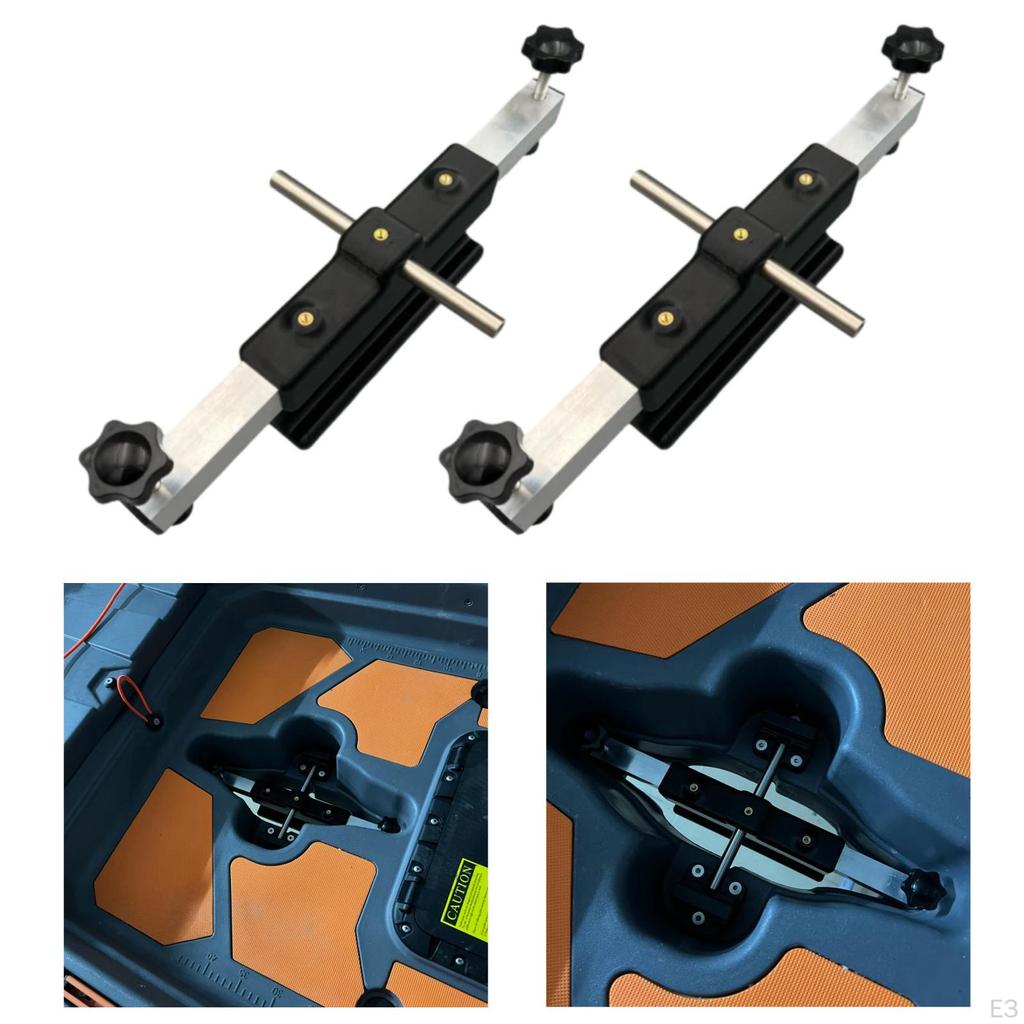 Black Aluminum Alloy Kayak Mount, Sturdy Replacement Accessory for Motor.