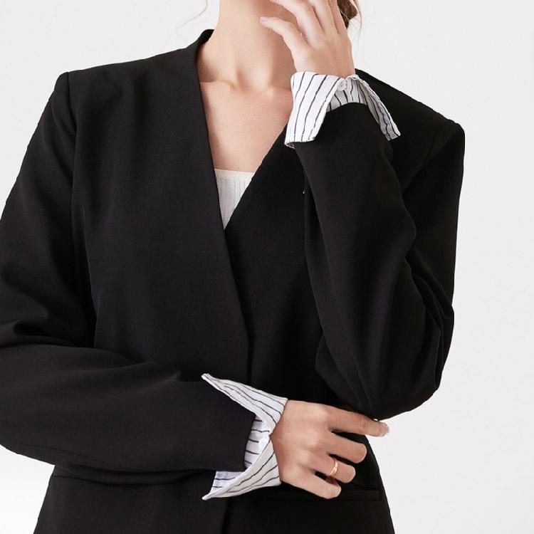 Fashion Versatile Wristband and Detachable Collar Set Shawl Versatile Lapel Detachable Collar Shawl for Dress Shirt