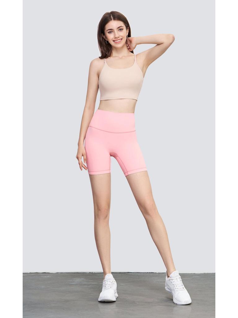 NULS Double-Sided Brocade Women's Sports Bra - Padded Naked Feel Vest for Yoga & Running Fitness