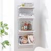 No-Drill Wall-Mounted Pegboard Storage Shelf