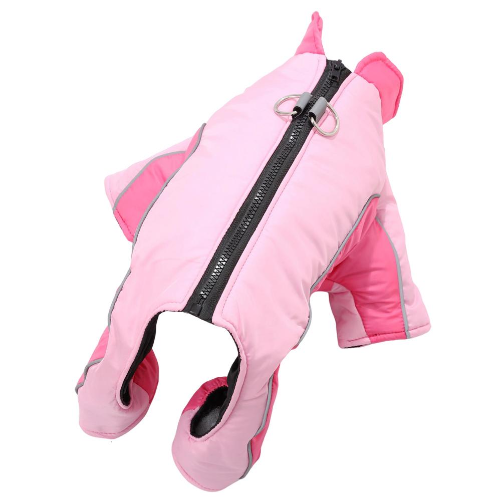 

Утепленные комбинезоны для собак, зимняя ветрозащитная теплая куртка для щенков маленьких и средних собак с D-образным кольцом, эластичная, светоотражающая, одежда для чихуахуа и йоркширских собак S