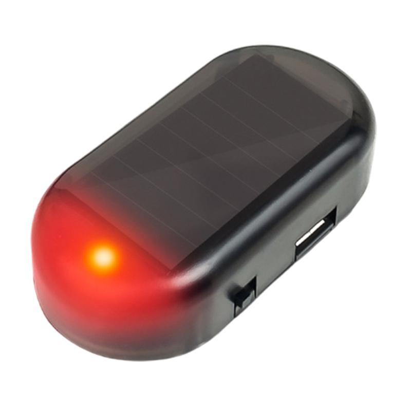 Car Fake Security Light Solar Powered Simulated Dummy Alarm Wireless Warning Antitheft Caution Lamp Flashing Imitation