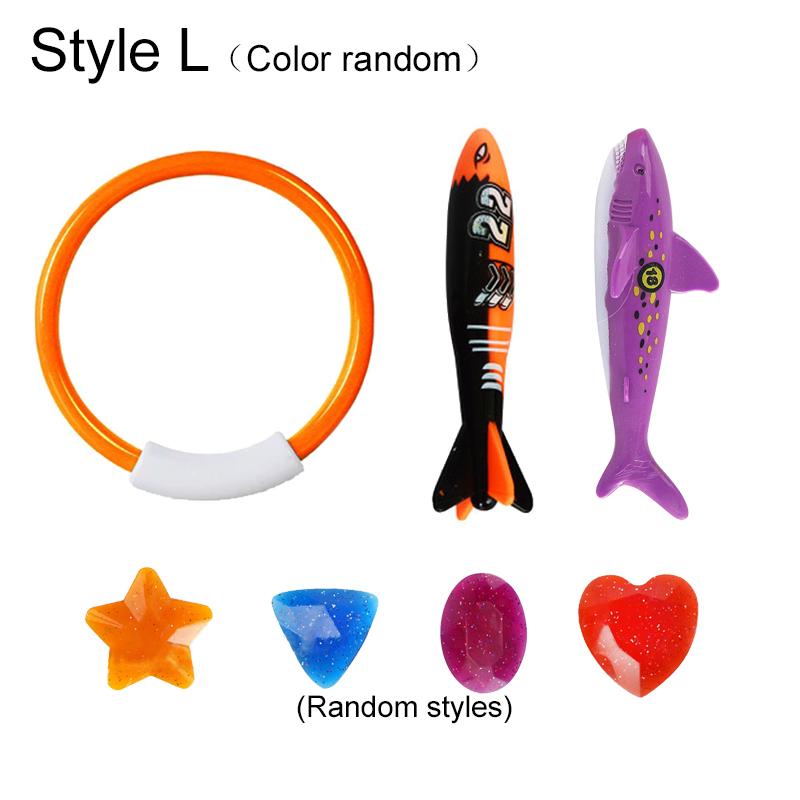 Diving Props Swim Pool Decoration Colored Plastic Summer Water Play Equipment Training Outdoor Leisure Entertainment TMZ