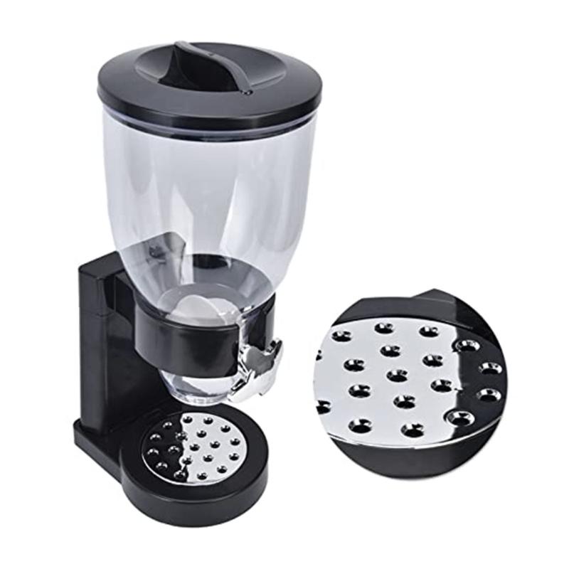 Spacious Single Compartment Cereal Container Easy Access Plastic Dry Food Dispenser for Cereal Rice