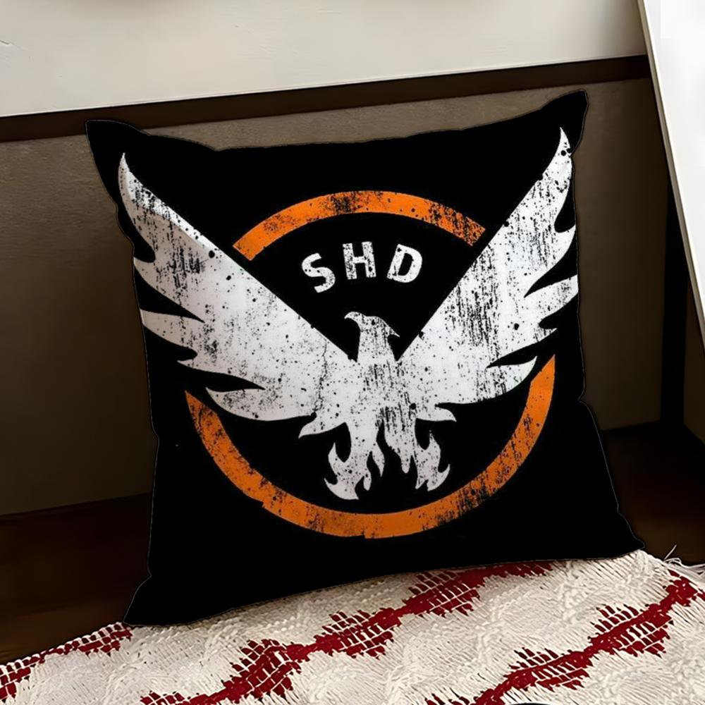 The DDivision 2game Cushion Cover Reversible Soft Durable Pillow Cover Home  Car MultiScene Use for Daily Comfort