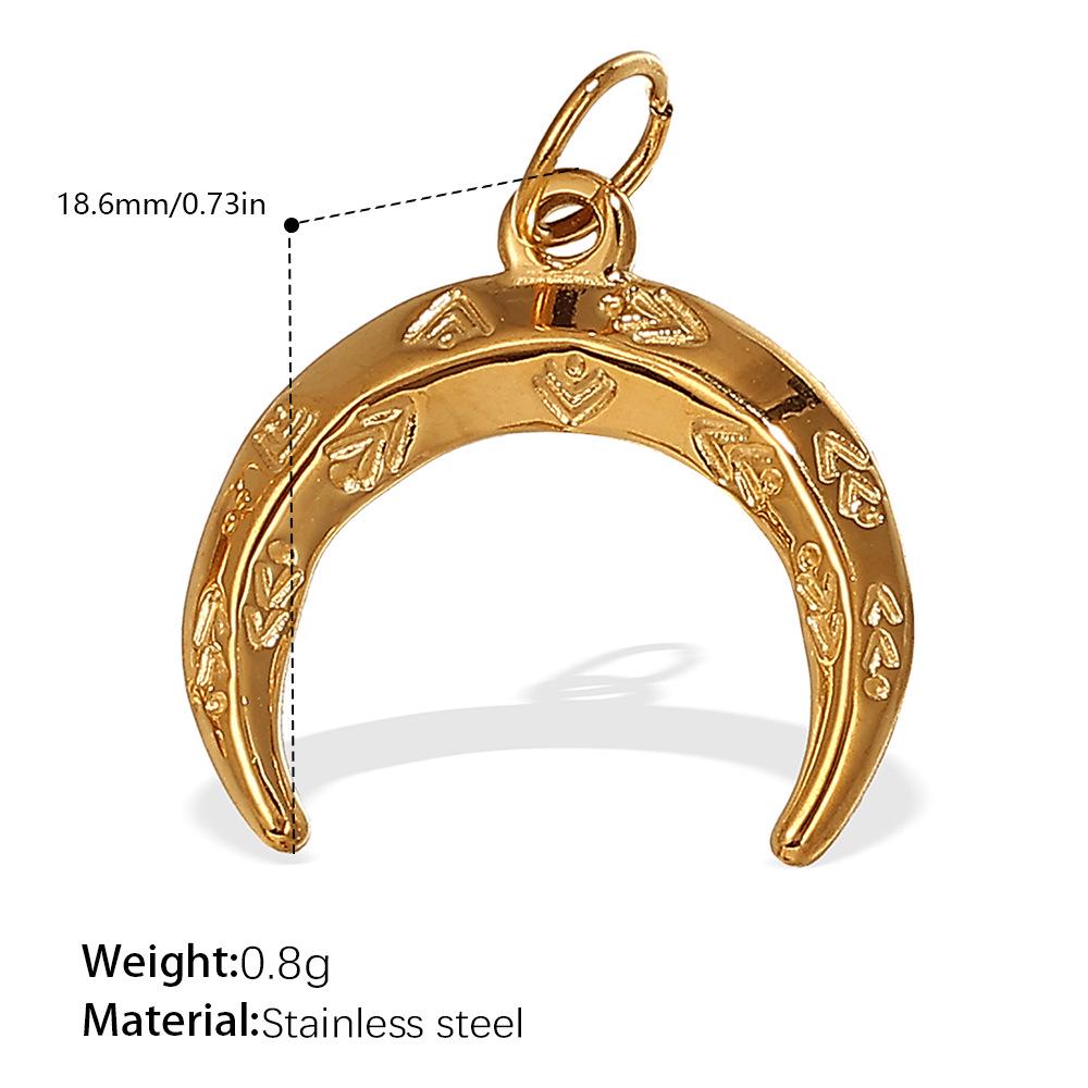 18K Goldplattierte Sonne und Mond Anhänger Halskette für Damen - Stilvolles Europäisch-Amerikanisches Design