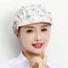 Cotton Chef Cap Flowers Potištěná hygienická čepice Prodyšná pracovní čelenka Kitchen