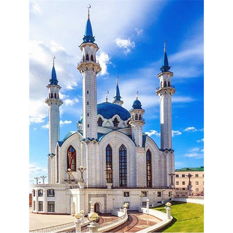 5D Diamant Malerei Straße Mosaik Kreuz Stich Architektur Landschaft Diamant Stickerei Verkauf Winter Home Decor Geschenk